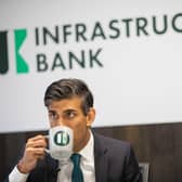 Chancellor Rishi Sunak at the UK Infrastructure Bank in Leeds. Pics by Treasury