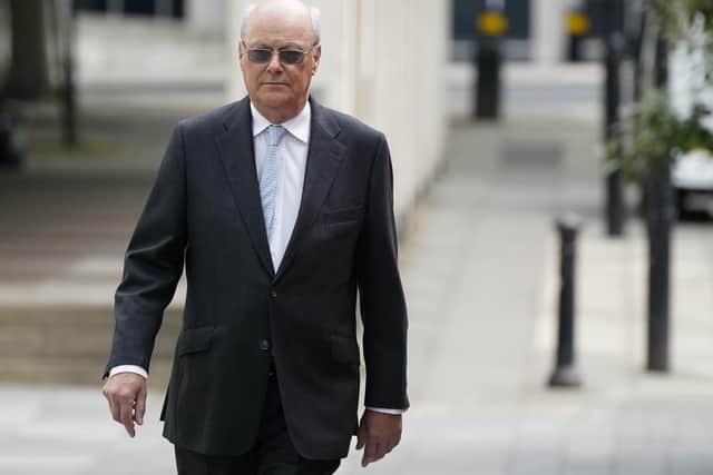 Inquiry chairman Sir John Saunders, a retired High Court judge.