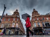 Rain in Leeds.