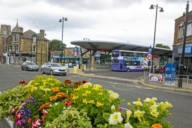 Pudsey Bus Station, Market Place, where the incident took place