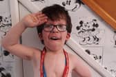 Nine-year-old Ethan Blackburn's #scarselfie for the Children's Heart Surgery Fund.