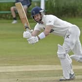 Lee Goddard, of New Farnley, who top scored with 48 in the defeat Woodlands. Picture: Steve Riding.