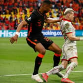 FULL PART - Leeds United's Gjanni Alioski was fully involved in North Macedonia's clash with the Netherlands, putting a huge amount of energy into his performance during the defeat. Pic: Getty