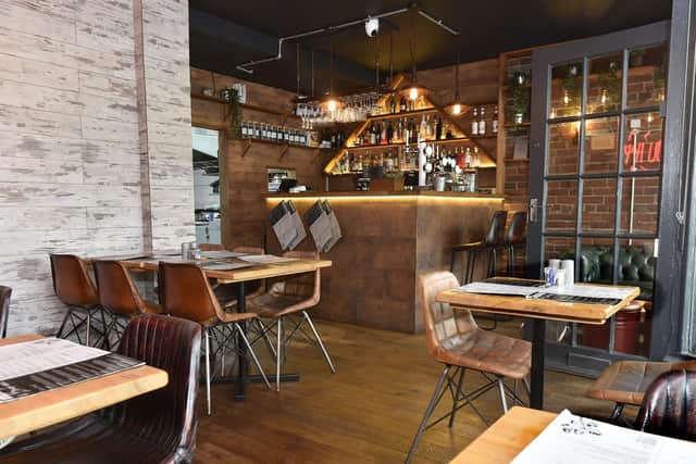 The inside interior makes for a warm and relaxed atmosphere.