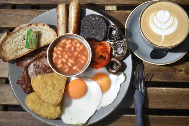 A mighty English features on the earlier brunch menu.