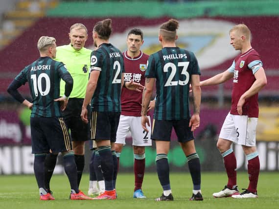 REFEREE REPORT - Graham Scott made Marcelo Bielsa and Sean Dyche aware that an allegation had been made against Leeds United's Gjanni Alioski, who has now been cleared by the FA. Pic: Getty