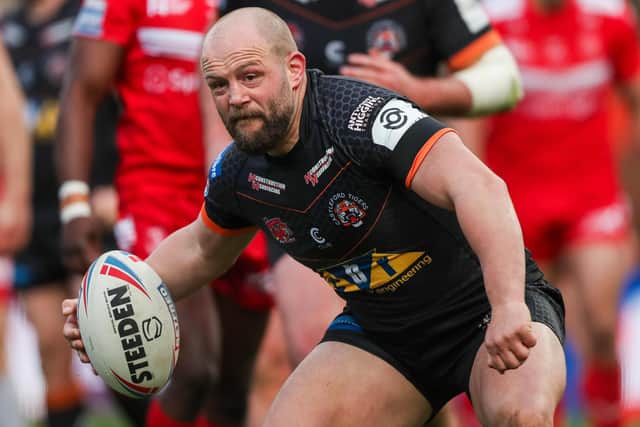 Castleford Tigers' reigning Super League Man of Steel Paul McShane is set to make his England debut against the Combined Nations All Stars. Picture: Alex Whitehead/SWpix.com.
