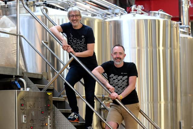 North Brewing Co's founders, John Gyngell and Christian Townsley, pictured at the Springwell brewery
