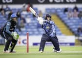 Jordan Thompson hits out against the Rapids on his way to 66 from 28 balls. Pictures: Allan McKenzie/SWpix.com