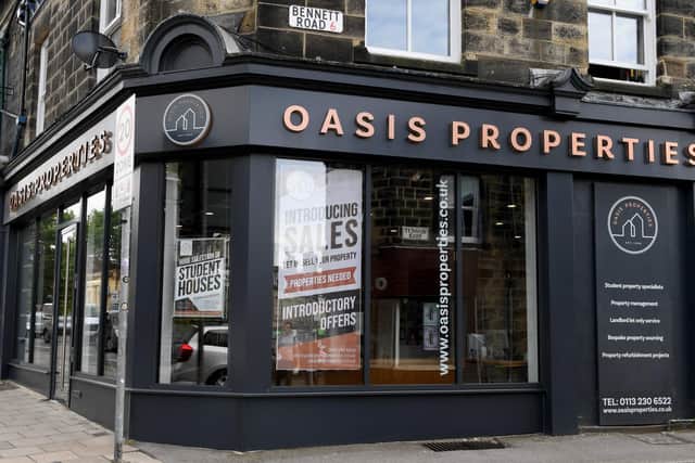 Oasis Properties on Otley Road, Headingley. Photo: Gerard Binks