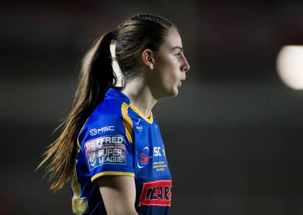 Leeds Rhinos' Fran Goldthorp is eyeing an England debut against Wales. Picture: Isabel Pearce/SWpix.com.