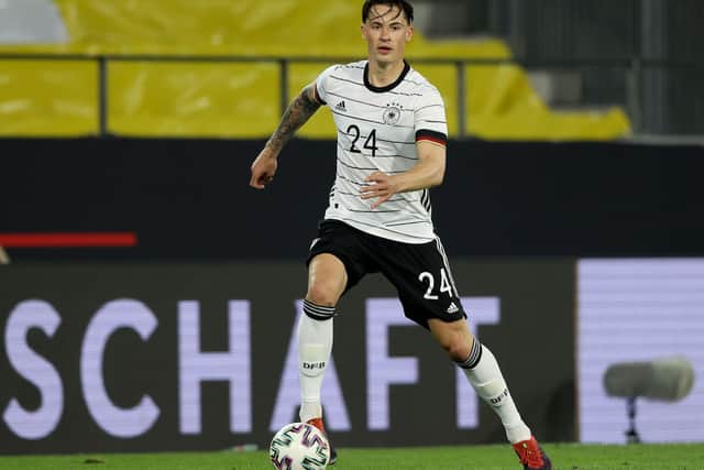 Leeds United's German international defender Robin Koch. Photo by Alexander Hassenstein/Getty Images.