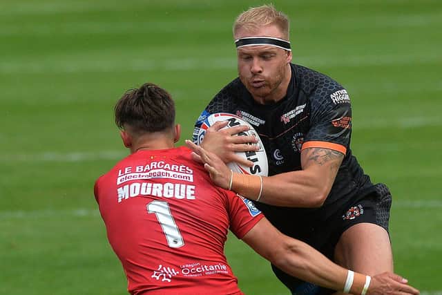 Collector's item: Castleford forward Liam Watts was pressed into action at stand-off as patched-up Tigers lost at home to Catalans Dragons.
Picture: Jonathan Gawthorpe