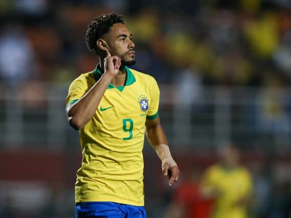 PROLIFIC: Hertha Berlin forward Matheus Cunha who has netted 15 goals in 16 games for Brazil's under-23s including a brace in a friendly against Chile in September 2019, above. Photo by Alexandre Schneider/Getty Images.