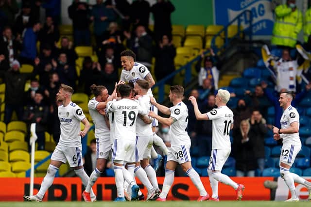 SWASHBUCKLING STYLE: Marcelo Bielsa's free-flowing Leeds United side, above, stormed to a ninth-placed finish upon their Premier League return. Photo by Jon Super - Pool/Getty Images.