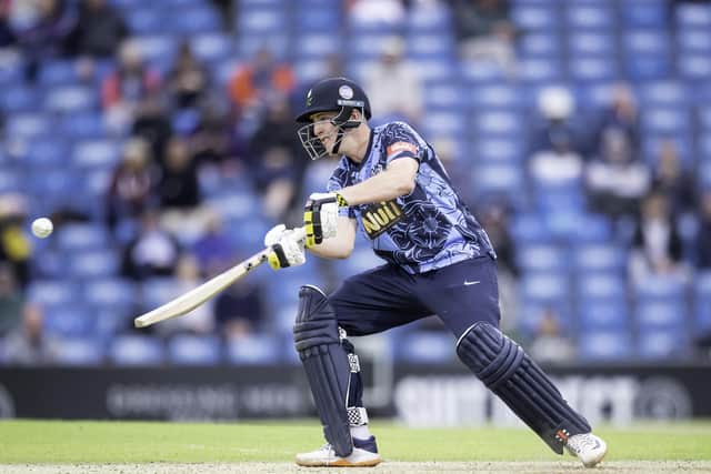 Harry Brook and Yorkshire Vikings are at Leicestershire Foxes tonight (Picture: SWPix.com)