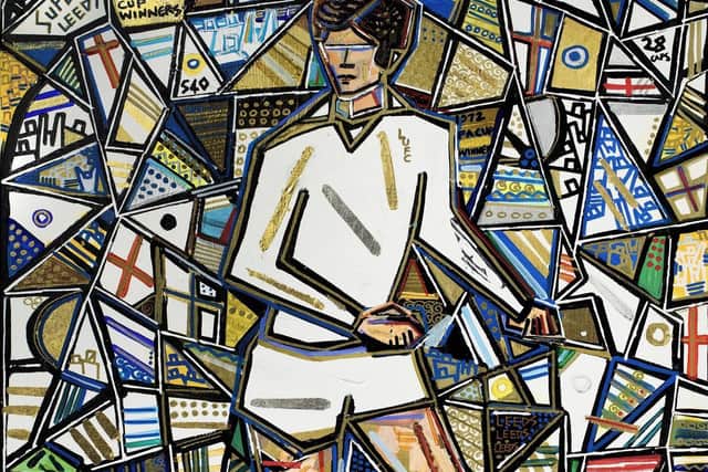 Leeds football legend Norman Hunter is being commemorated with a specially-commissioned painting by celebrated sporting artist Ben Mosley.