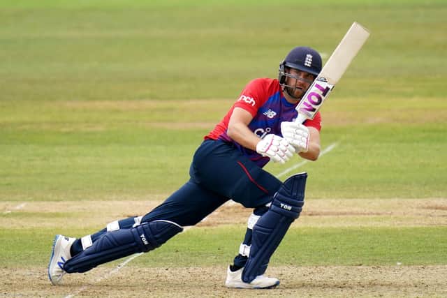 TOP MAN: Yorkshire's Dawid Malan guides one through square during his match-winning knock for England in the T20 clash with Sri Lanka at The Ageas Bowl. Picture: Adam Davy/PA