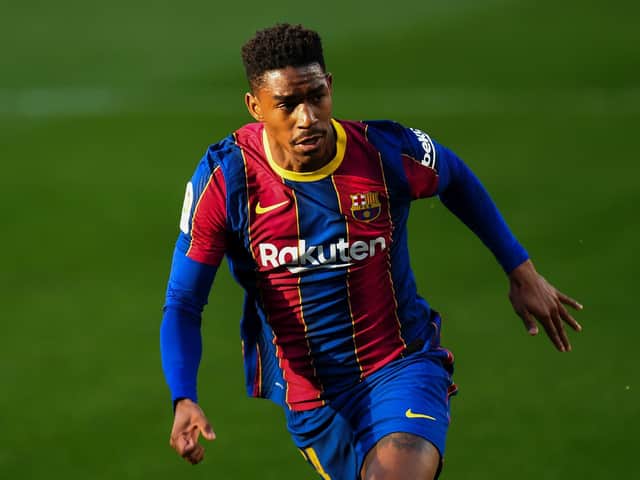 ORTA TARGET - Barcelona left-back Junior Firpo is one of the players on Leeds United director of football Victor Orta's shortlist. Pic: Getty