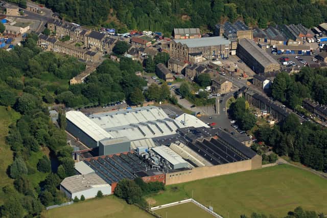 An aerial view of the Thornton & Ross site in Linthwaite