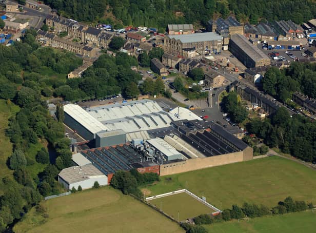 An aerial view of the Thornton & Ross site in Linthwaite