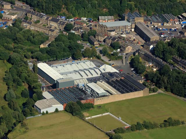 An aerial view of the Thornton & Ross site in Linthwaite