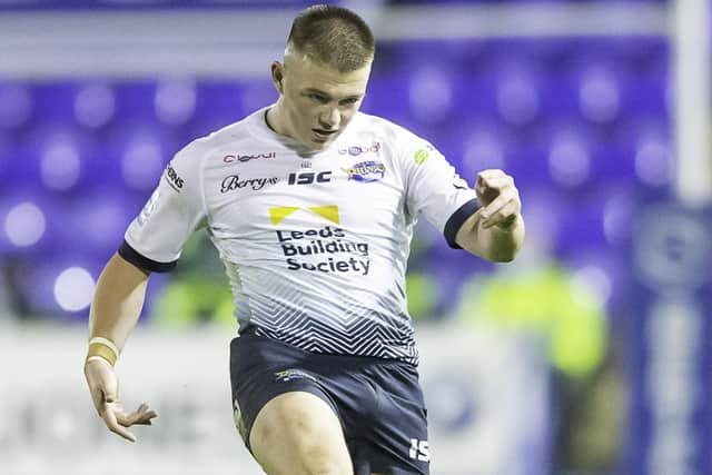 Callum McLelland could play his first game of the season for Leeds Rhinos against Leigh tomorrow. Picture: Alex Whitehead/SWpix.com.