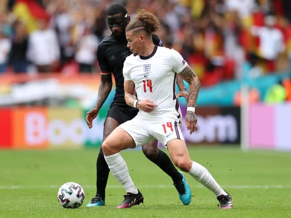 TREMENDOUS JOB - Former Leeds United and England defender Rio Ferdinand was impressed by Kalvin Phillips and Declan Rice in the Three Lions win over Germany at Euro 2020. Pic: Getty