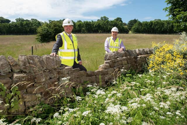 Mike Brown, commercial director for Tolent and Andy Gamble, executive director growth and assets for Yorkshire Housing.