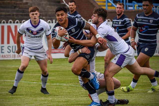 TEN IN A ROW: Featherstone Rovers made it 10 league wins from 10 with an emphatic victory over Newcastle Thunder last weekend. Picture: Dec Hayes Photography.