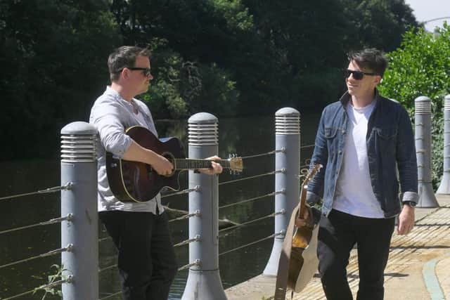 To celebrate the release of their new single Summertime, The Dunwells performed pop-up shows across Leeds city centre