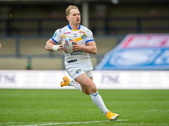 Rhinos' in-form hooker Brad Dwyer began his career at Warrington. Picture by Bruce Rollinson.