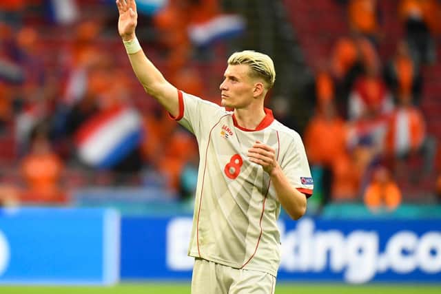 FAREWELL: From Leeds United's North Macedonia international Gjanni Alioski after four years at the club. Photo by Piroshka van de Wouw - Pool/Getty Images.