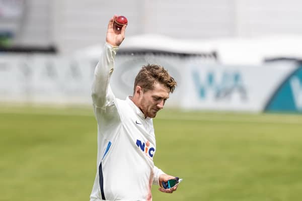 TOP MAN: Yorkshire's Dom Bess leaves the field at the end of the Northamptonshire innings having taken 7-43 runs on day two at The County Ground. Picture: Andy Kearns/Getty Images