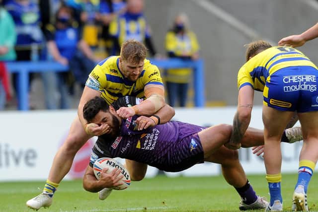 Impressive: Rhyse Martin had a strong game for the Rhinos. Picture: Simon Hulme