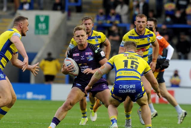 Brad Dwyer is in impressive form as Rhinos' starting hooker. Picture by Simon Hulme.