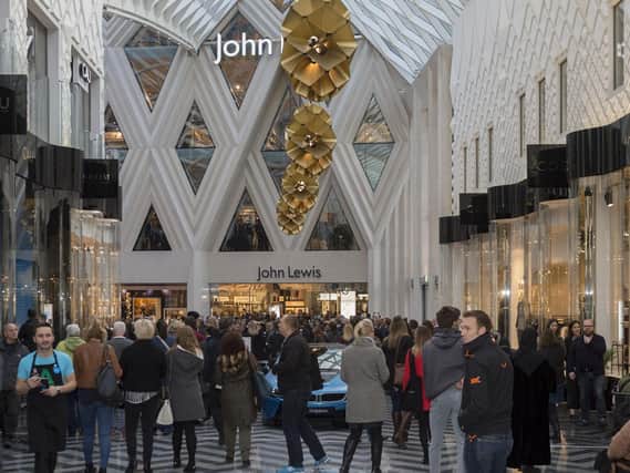 Department store John Lewis has announced plans to build 10,000 rental homes. Pictured: John Lewis in Leeds. Photo taken by James Hardisty.