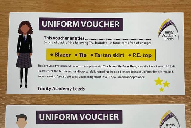 Trinity Academy Leeds said they were aware of the "financial hardships" caused by Covid in East Leeds.