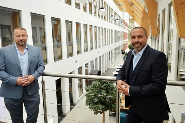 Pictured managing director Chris Lawson, left, and senior architect Marlon Cooray. Photo: Jonathan Gawthorpe