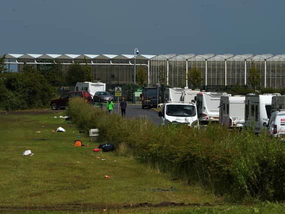 The Arium at Whinmoor, which has forced to close due to travellers setting up camp. Photo: Jonathan Gawthorpe
