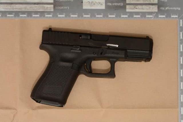 Gun recovered during police raid at Paul Shepherd's home in Chapel Allerton.