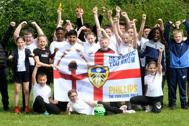 "He's magic you know". Pupils at Kalvin Phillips' former primary school are his biggest fans.