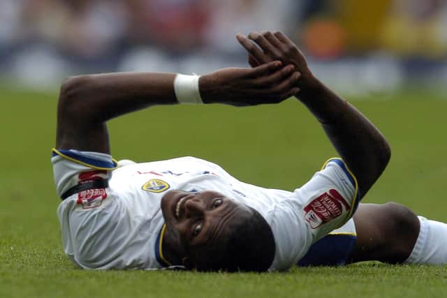 Tresor Kandol looks towards the camera during Leeds United's clash with Hartlepool United in September 2007. PIC: James Hardisty