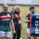 Gary Thornton, centre, was sacked by Hunslet last week. Picture by Tony Johnson.