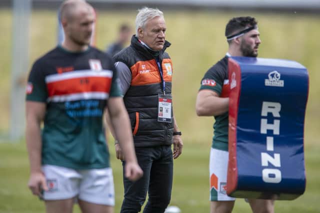 Gary Thornton, centre, was sacked by Hunslet last week. Picture by Tony Johnson.