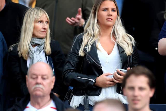 Lauren Fryer (right), girlfriend of England's Declan Rice. PIC: PA