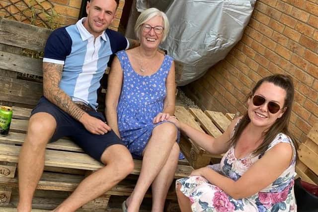 Ryan Hearn with his mum Rosemary.