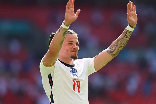 England midfielder Kalvin Phillips at Wembley. Pic: Getty