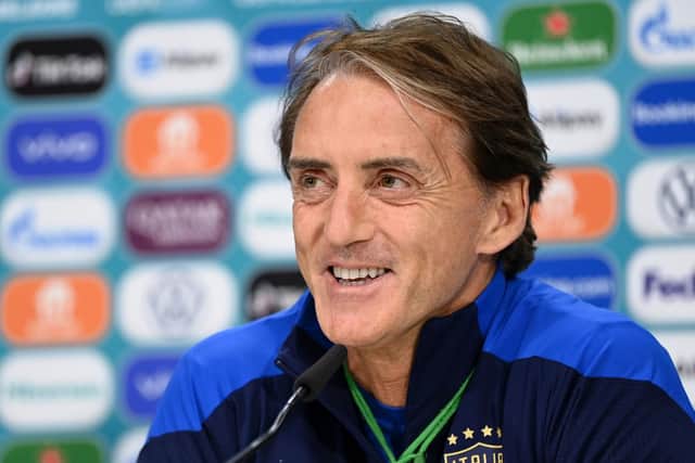 Italy head coach Roberto Mancini. Pic: Getty