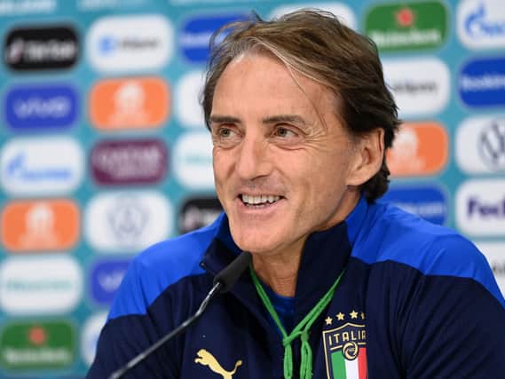 Italy head coach Roberto Mancini. Pic: Getty